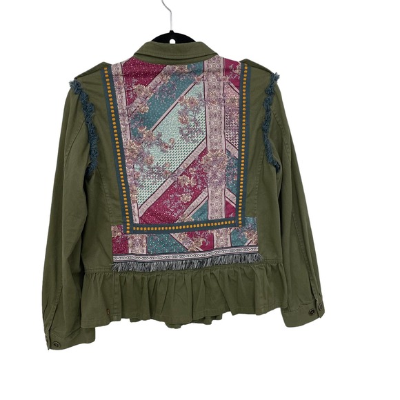 Matilda Jane Moments With You Fringe Printed Letterman Jacket Girls 16 - Picture 3 of 7